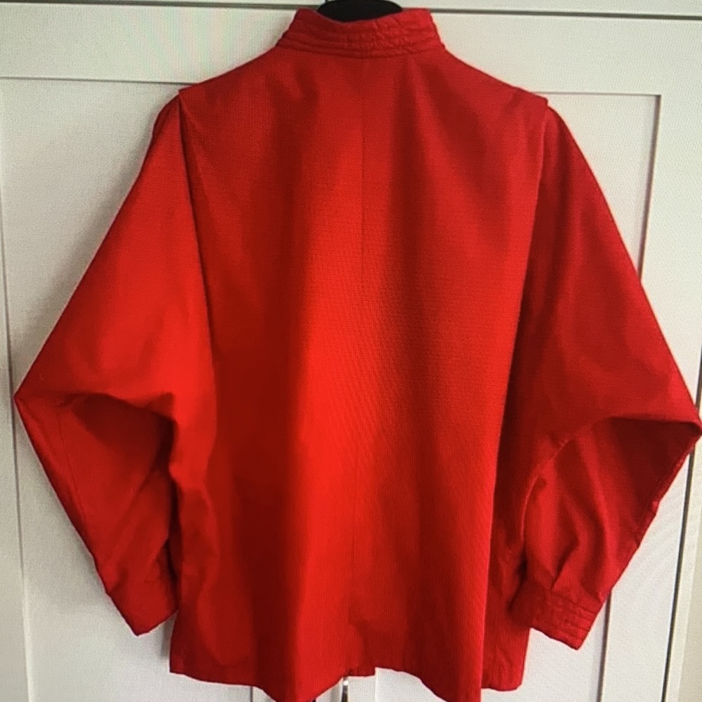 Red Button-Up Jacket - Picture 3 of 4